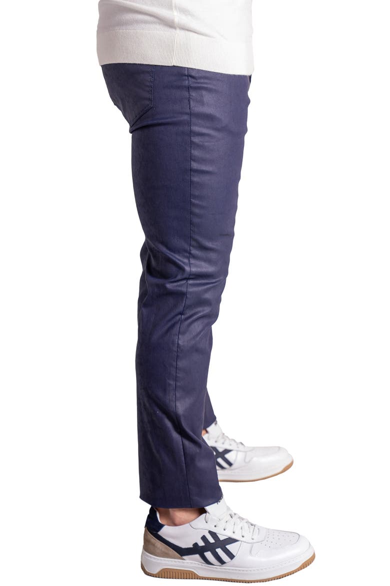 Coated Skinny Jeans, Alternate, color, BLUE