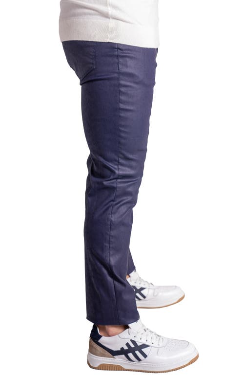 Maceoo Coated Skinny Jeans In Blue