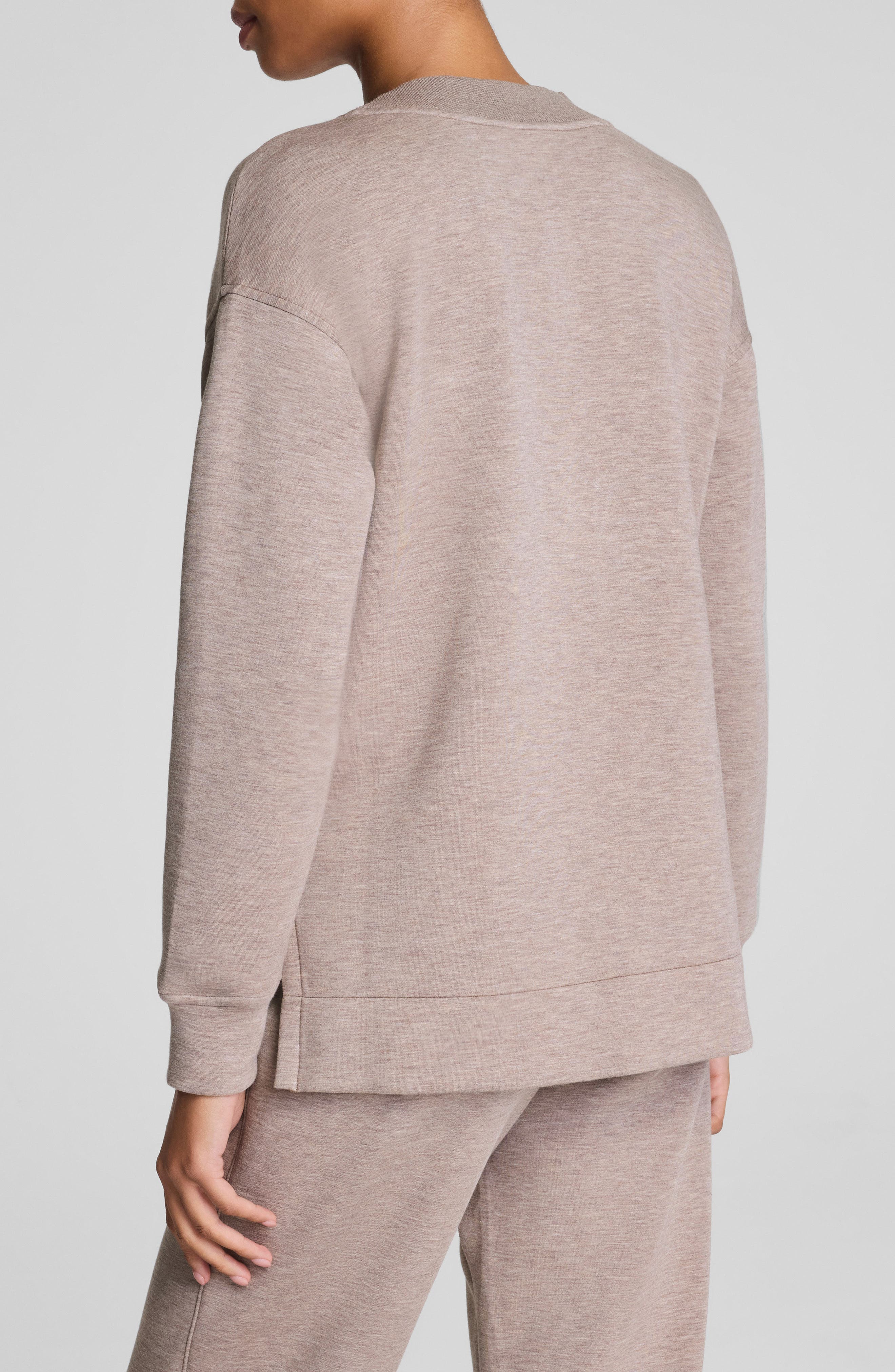 AirEssentials Brushed V-Neck Tunic Sweatshirt - image 2
