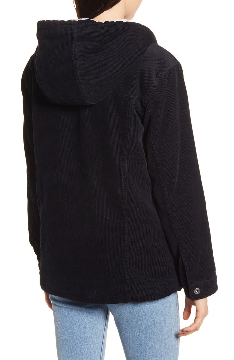 Levi's<sup>®</sup> Hooded Corduroy Trucker Jacket with Faux Shearling Lining, Alternate, color, 