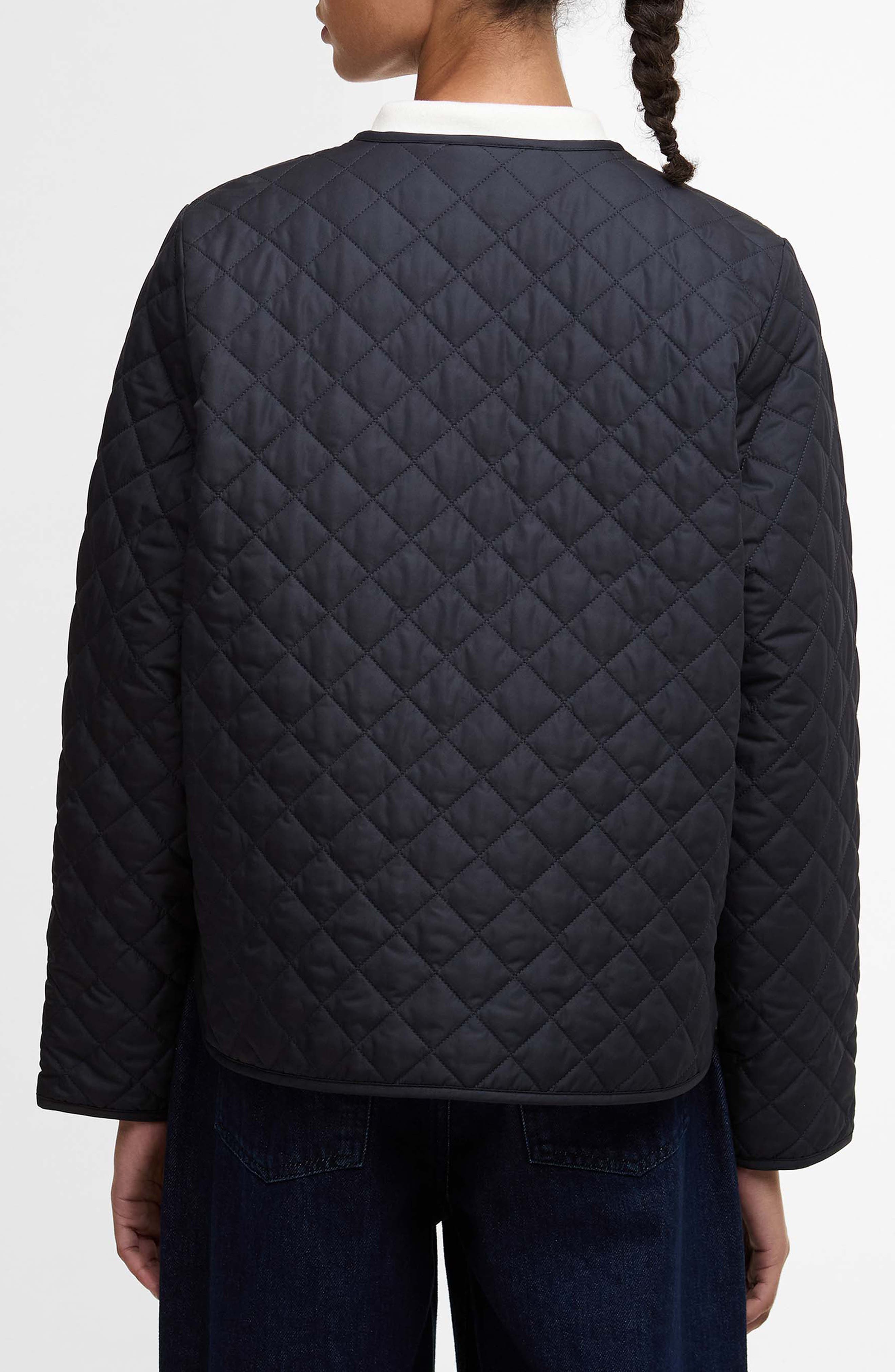 Cashel Collarless Quilted Jacket - image 4