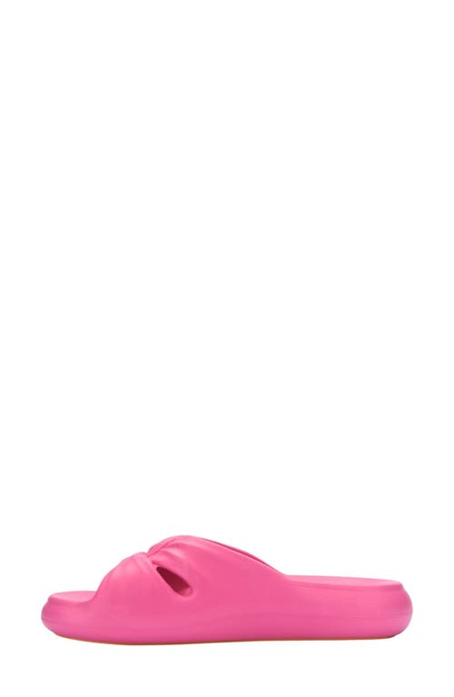 Melissa Free Water Resistant Slide Sandal In Pink/orange