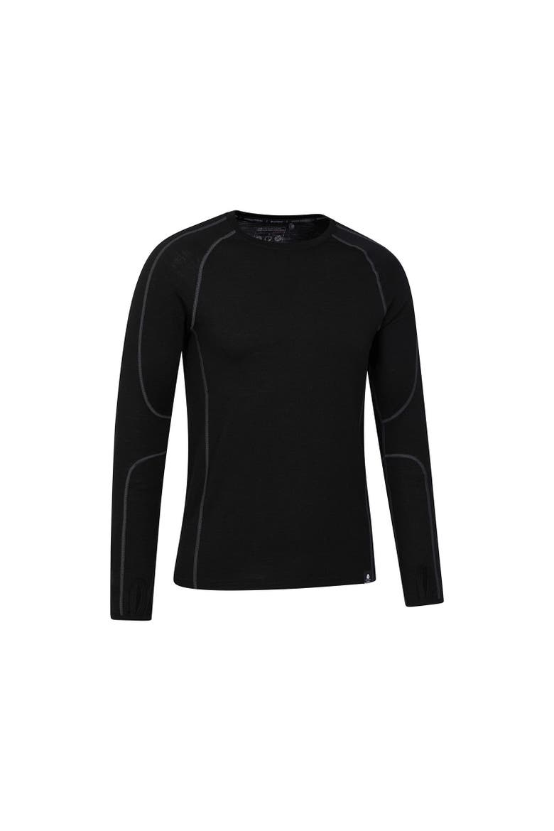 Asgard Merino Wool Base Layer Set, Alternate, color, Black