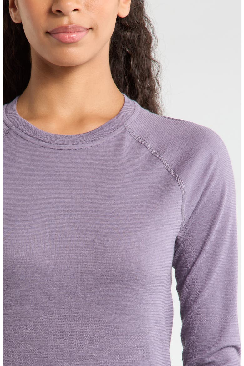 Intraknit All Season Merino Wool Blend Long Sleeve Top, Alternate, color, PURPLE STORM