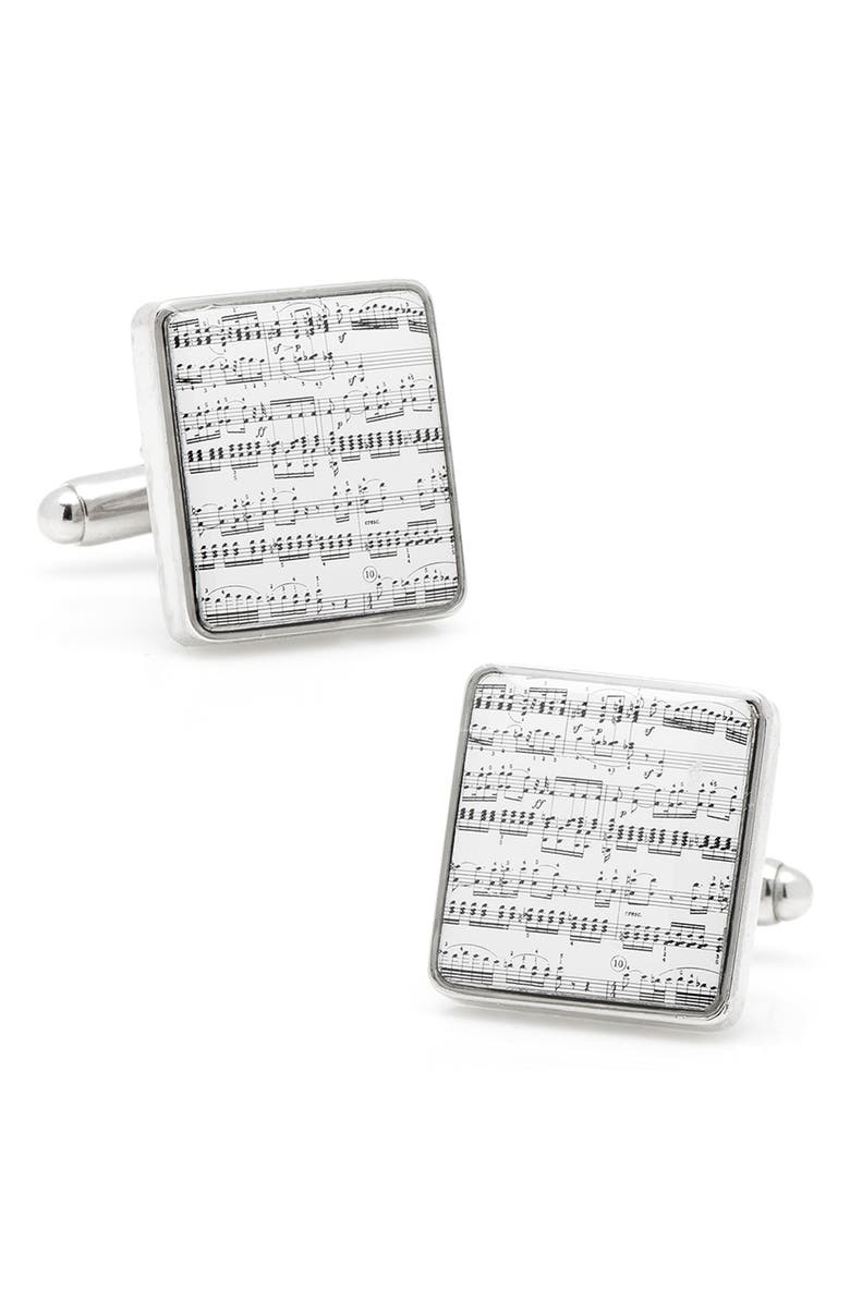 Cufflinks, Inc. Classical Sheet Music Cuff Links, Main, color, 