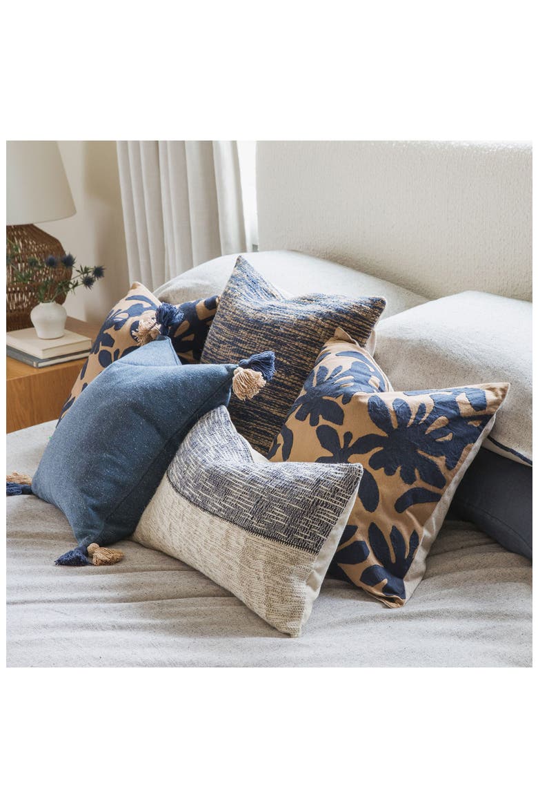 Coastline Accent Pillow, Alternate, color, BLACK