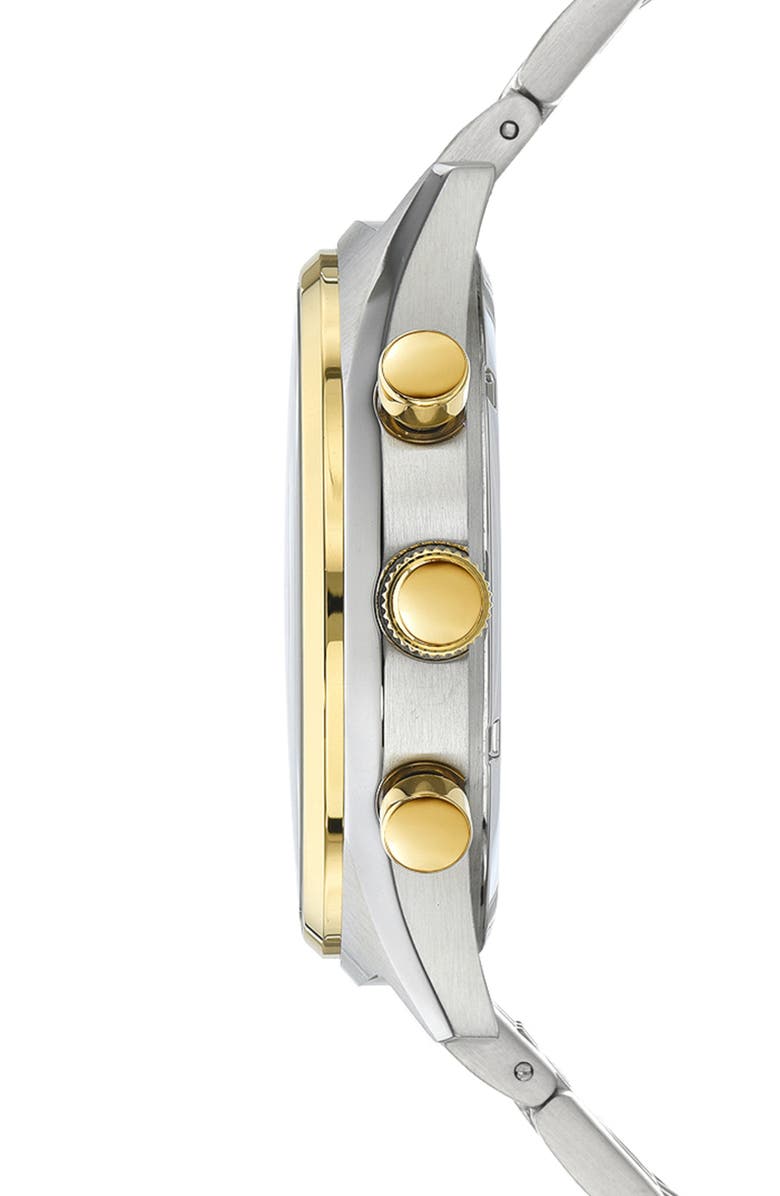 PORSAMO BLEU Charlie Multifunction Bracelet Strap Watch, 45mm, Alternate, color, Two Tone