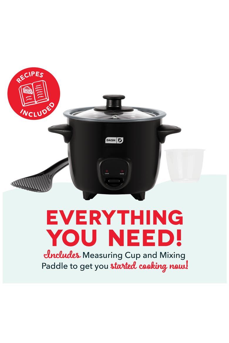 Mini Rice Cooker, Alternate, color, BLACK