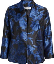 KASPER Floral Kissing Front Jacket