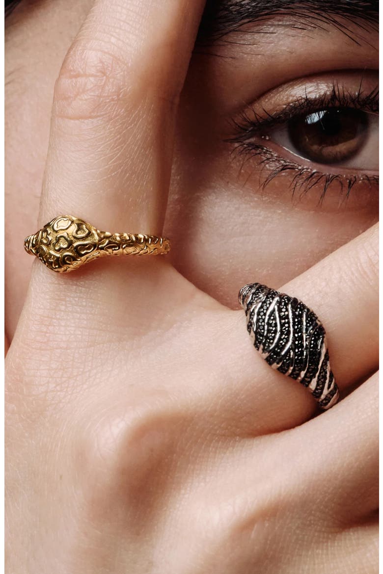 Leopard Print Signet Ring, Alternate, color, 14K GOLD VERMEIL