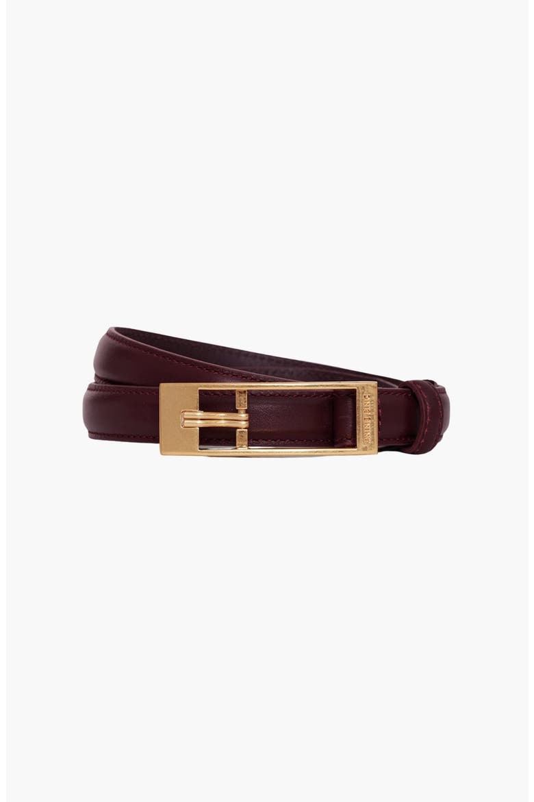 Elly Belt Smooth Leather, Alternate, color, Fig