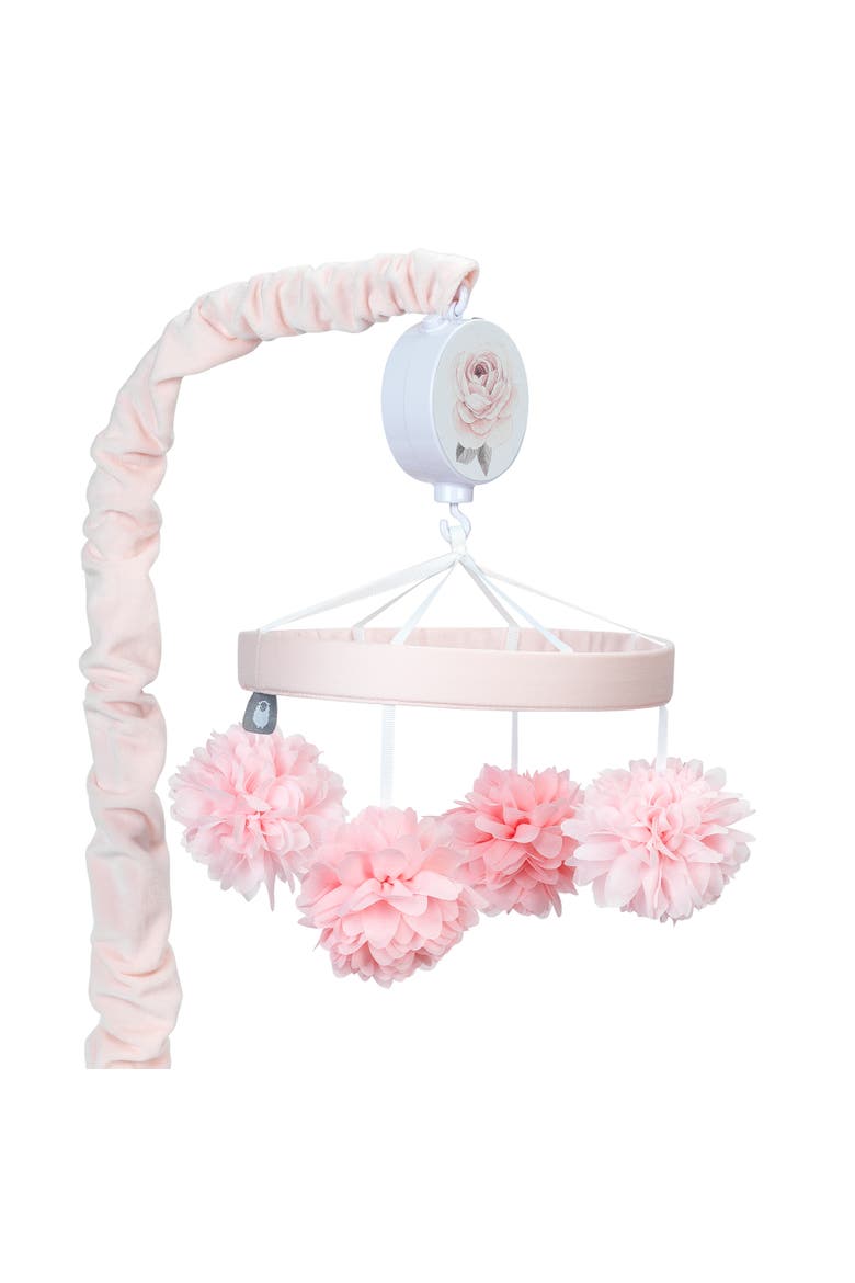 Signature Botanical Baby Floral Musical Baby Crib Mobile, Main, color, Pink