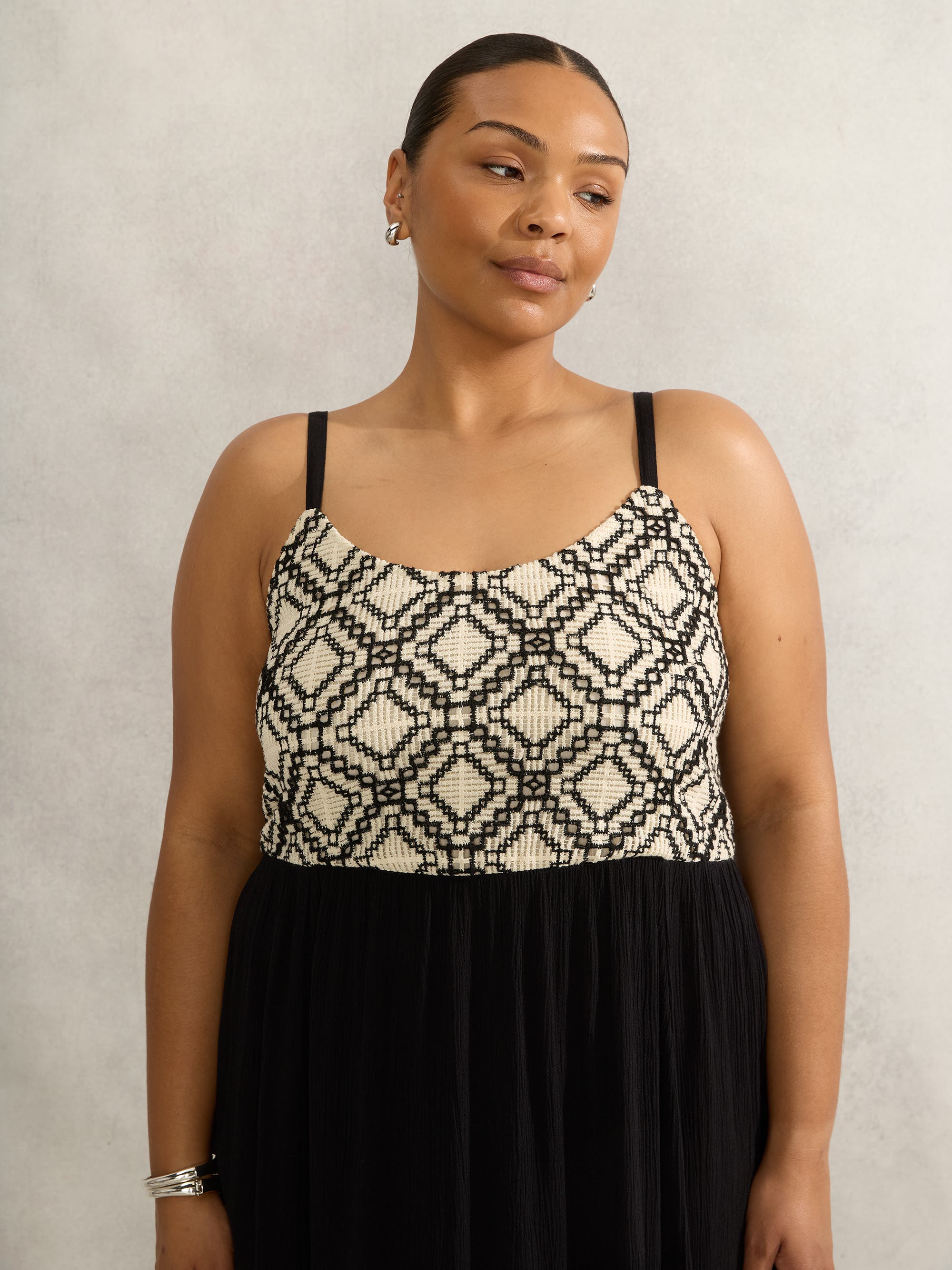 Crinkled Crochet Dress - image 2