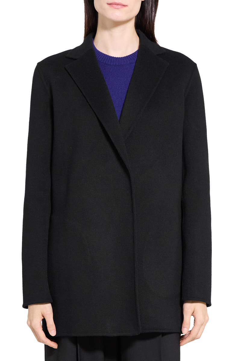 Theory Clairene Wool & Cashmere Jacket, Main, color, Black - 001