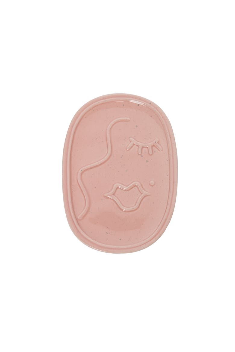 Pink Face Catch All Ceramic Pink, Main, color, Pink