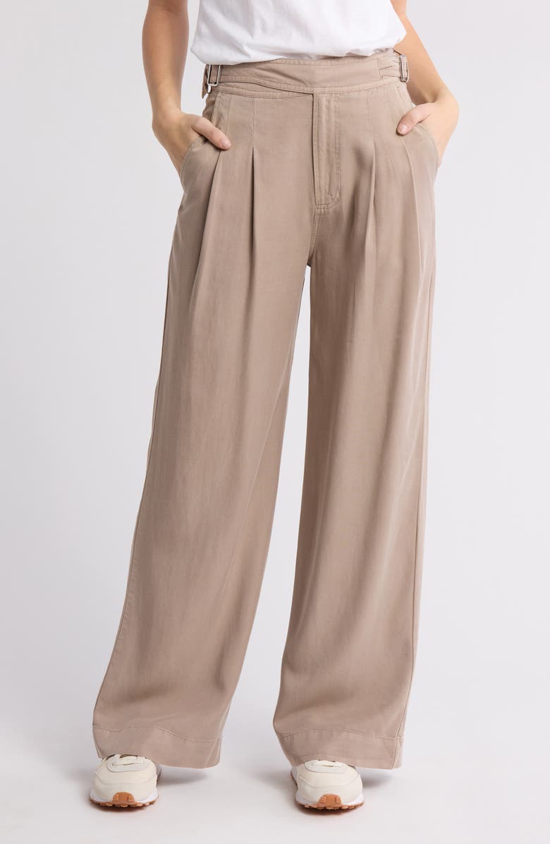 AG Natalie Wide Leg Pants, Main, color, Dry Dust