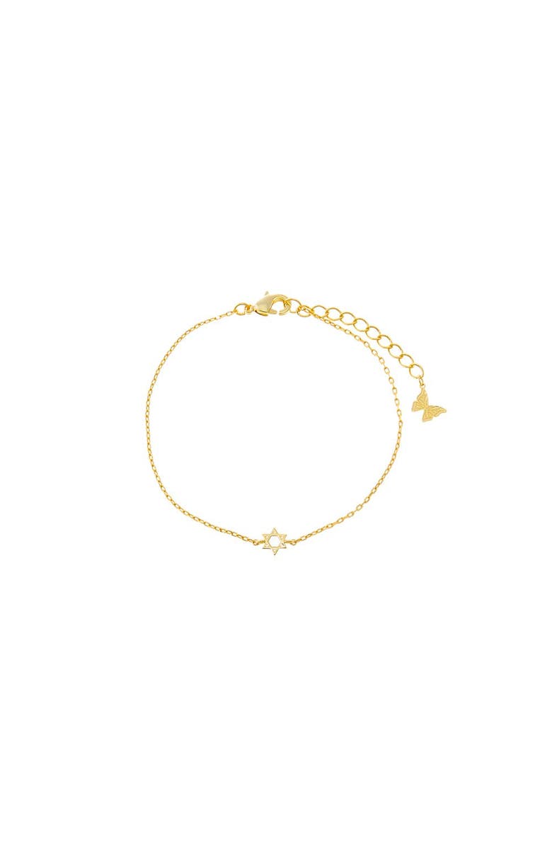 BY ADINA EDEN Dainty Solid Star of David Bracelet, Main, color, Gold