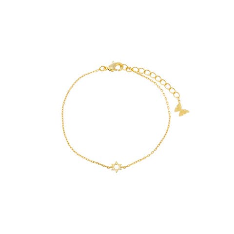 Dainty Solid Star of David Bracelet