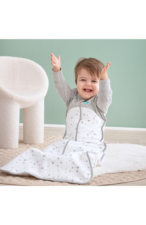 Love To Dream Long Sleeve Organic Cotton Sleep Bag In Stellar White