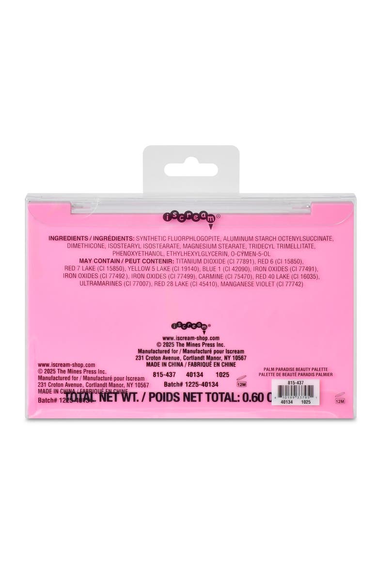 Kids' Palm Paradise Beauty Palette, Alternate, color, MULTI