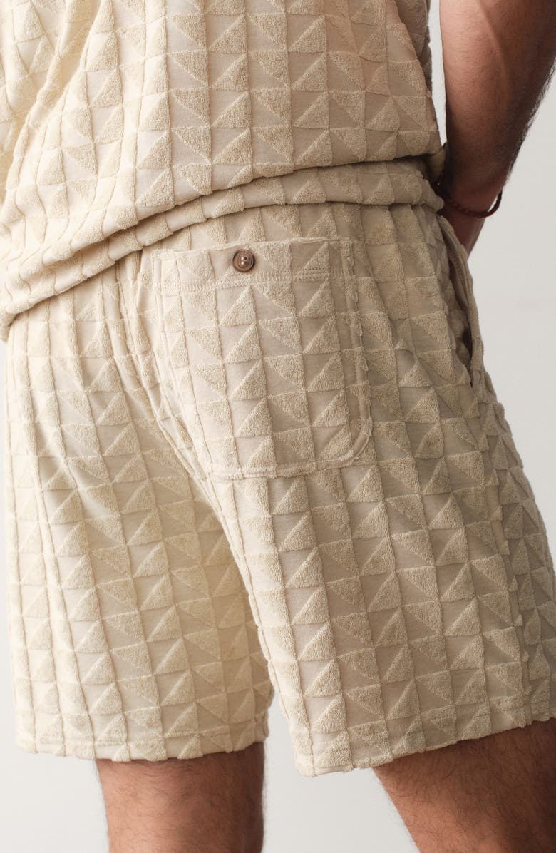 Marine Layer Leo Terry Drawstring Shorts, Alternate, color, Natural Geo