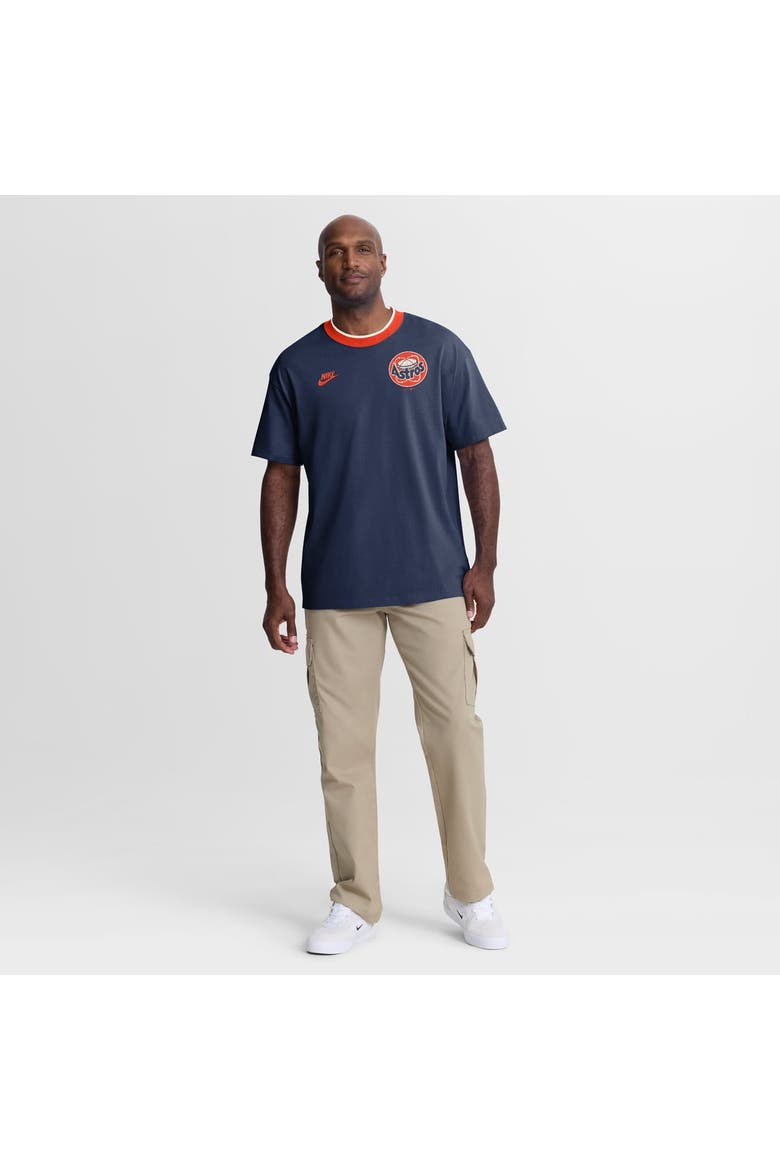 Men's Nike Navy Houston Astros Cooperstown Collection Ringer T-Shirt, Alternate, color, Navy