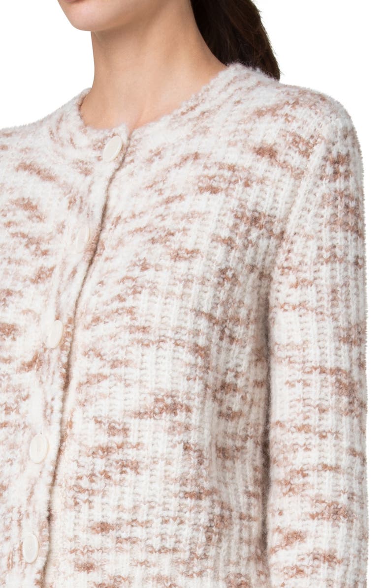 Akris punto Mélange Mohair Blend Rib Cardigan, Alternate, color,