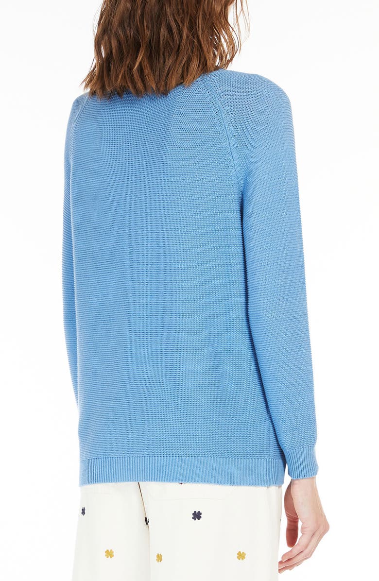 Weekend Max Mara Linz Cotton Crewneck Sweater, Alternate, color, 