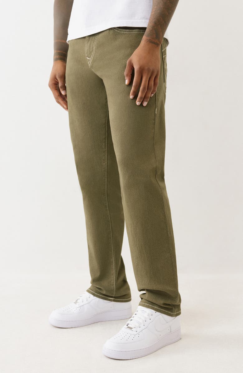 True Religion Geno Single Stitch Slim Fit Jeans, Alternate, color, Kalamata