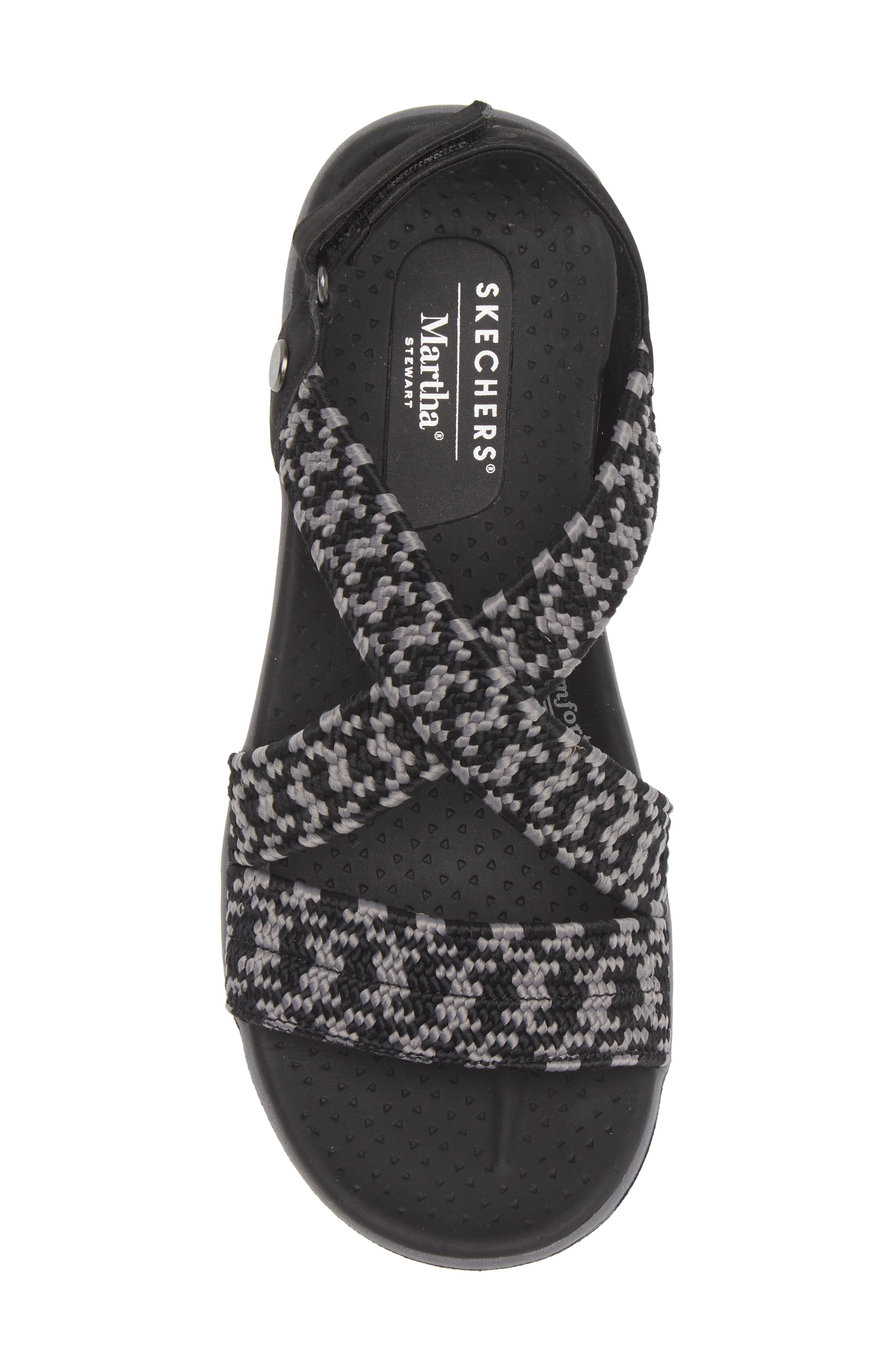 x Martha Stewart Reggae Cup Coastal Trail Sandal, Alternate, color, BLACK/ CHARCOAL
