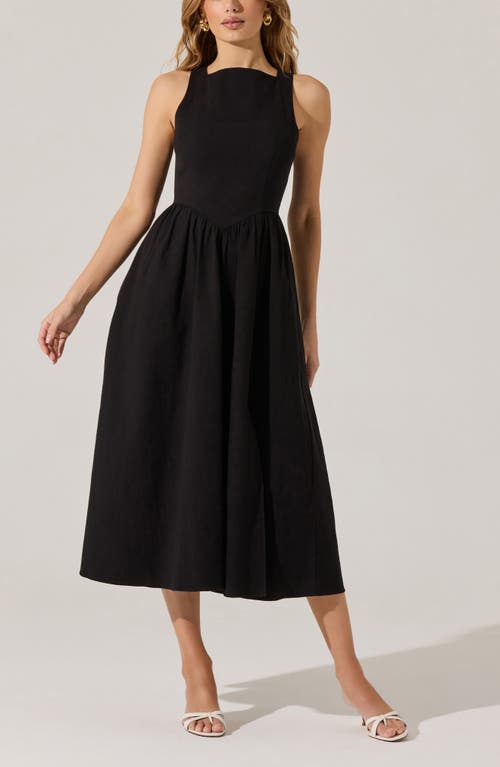 ASTR ASTR THE LABEL BOW BACK A-LINE DRESS