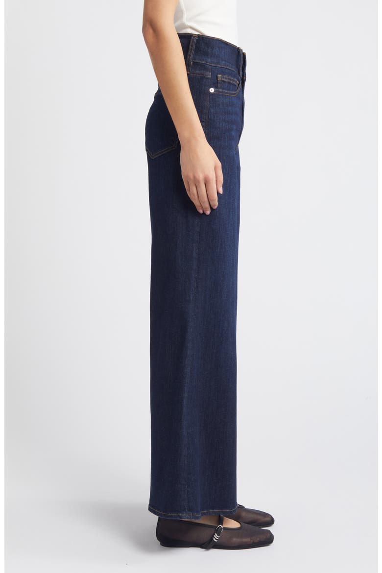 Le Palazzo High Waist Crop Wide Leg Jeans, Alternate, color, FAWCETT