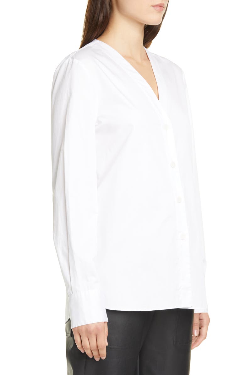 Tibi Cotton Poplin Shirt with Tie Belt, Alternate, color, 