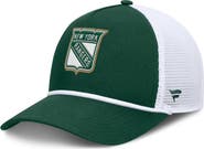 FANATICS Men's Fanatics Green/White New York Rangers Bermuda A-Frame Adjustable Hat