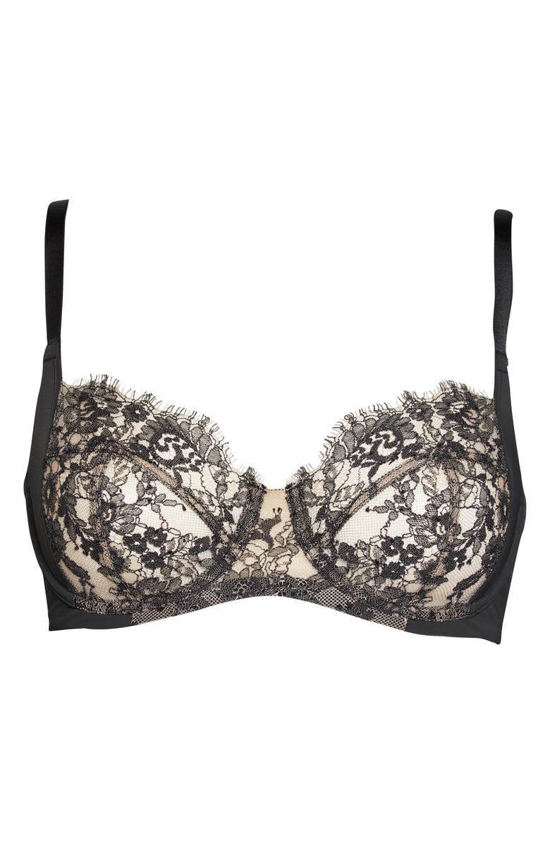 Skarlett Blue Entice Underwire Full Coverage Bra, Alternate, color, Black / Nylon