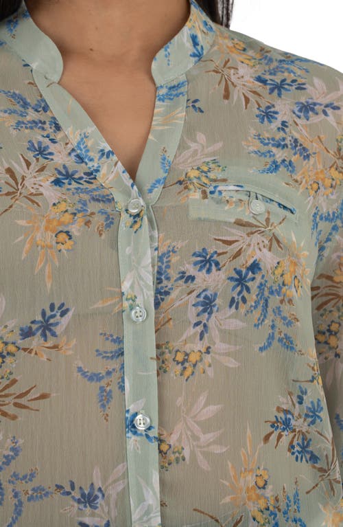 KUT FROM THE KLOTH KUT FROM THE KLOTH JASMINE CHIFFON BUTTON-UP SHIRT