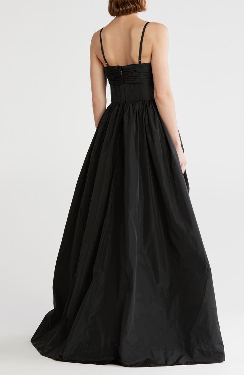 Cinq à Sept Violetta High-Low Gown, Alternate, color, Black