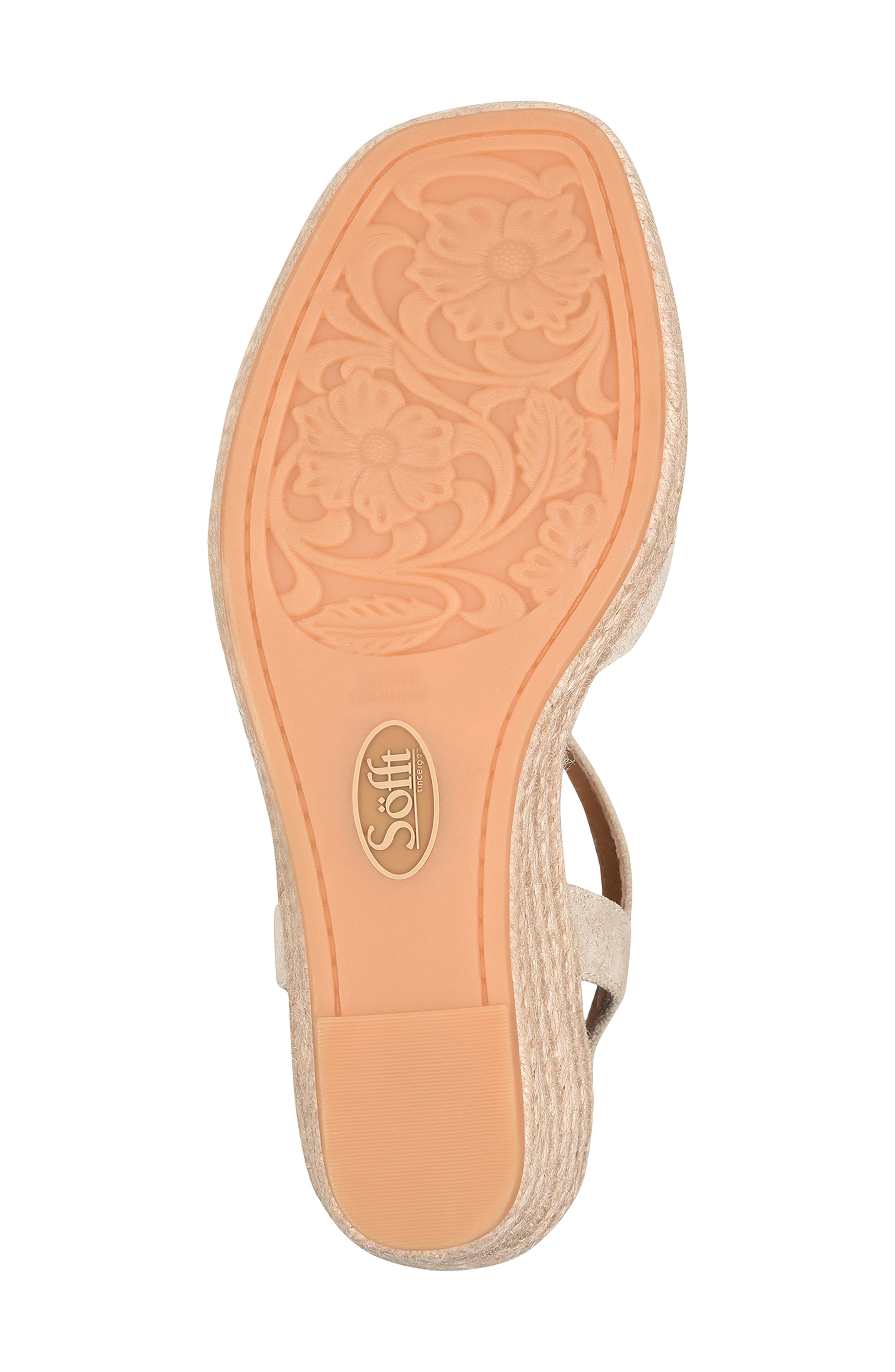 Söfft Neely Slingback Espadrille Platform Wedge Sandal, Alternate, color, Baywater