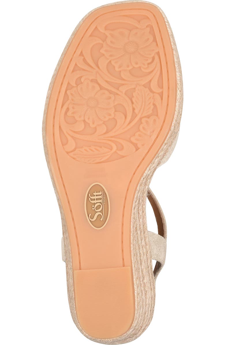 Söfft Neely Slingback Espadrille Platform Wedge Sandal, Alternate, color, Baywater