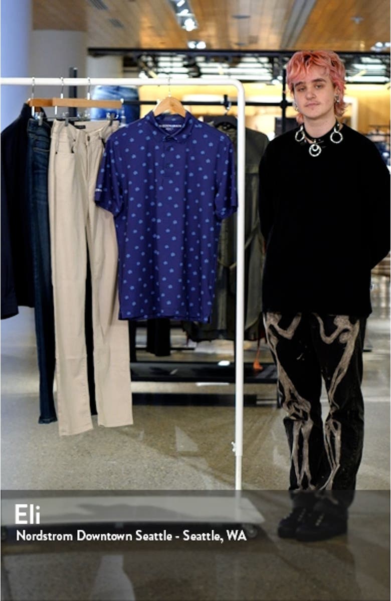 Versa Floral Performance Golf Polo, sales video thumbnail