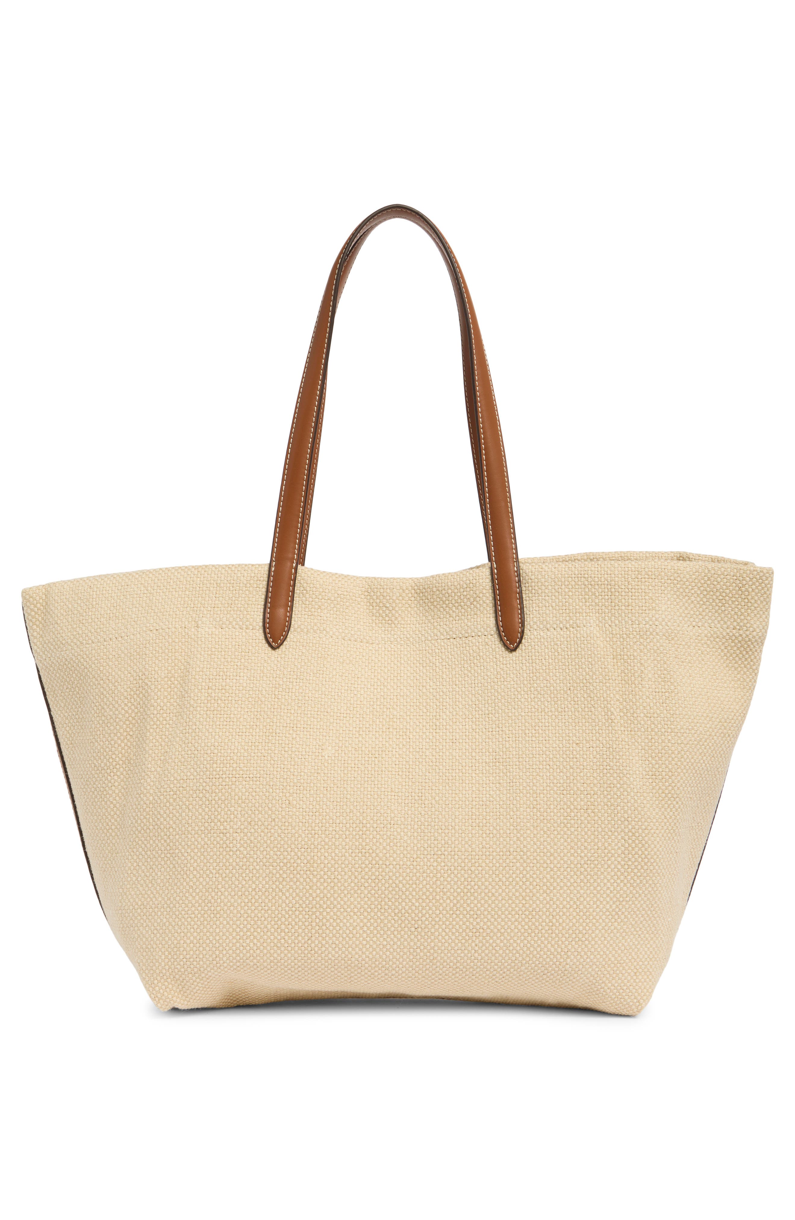 Sam Edelman Claire Classic Logo Tote Bag, Alternate, color, Cognac