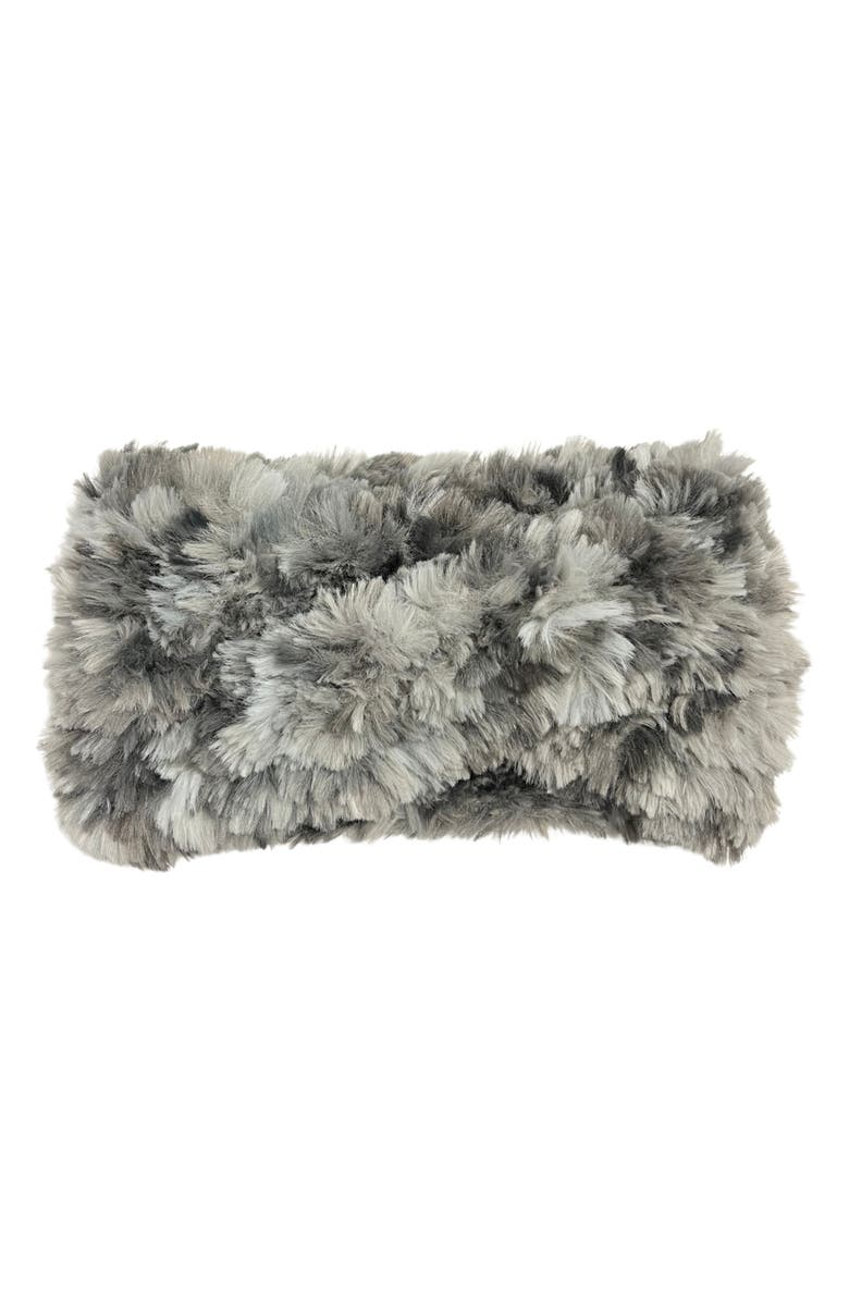 MARCUS ADLER Faux Fur Headband, Main, color, Grey