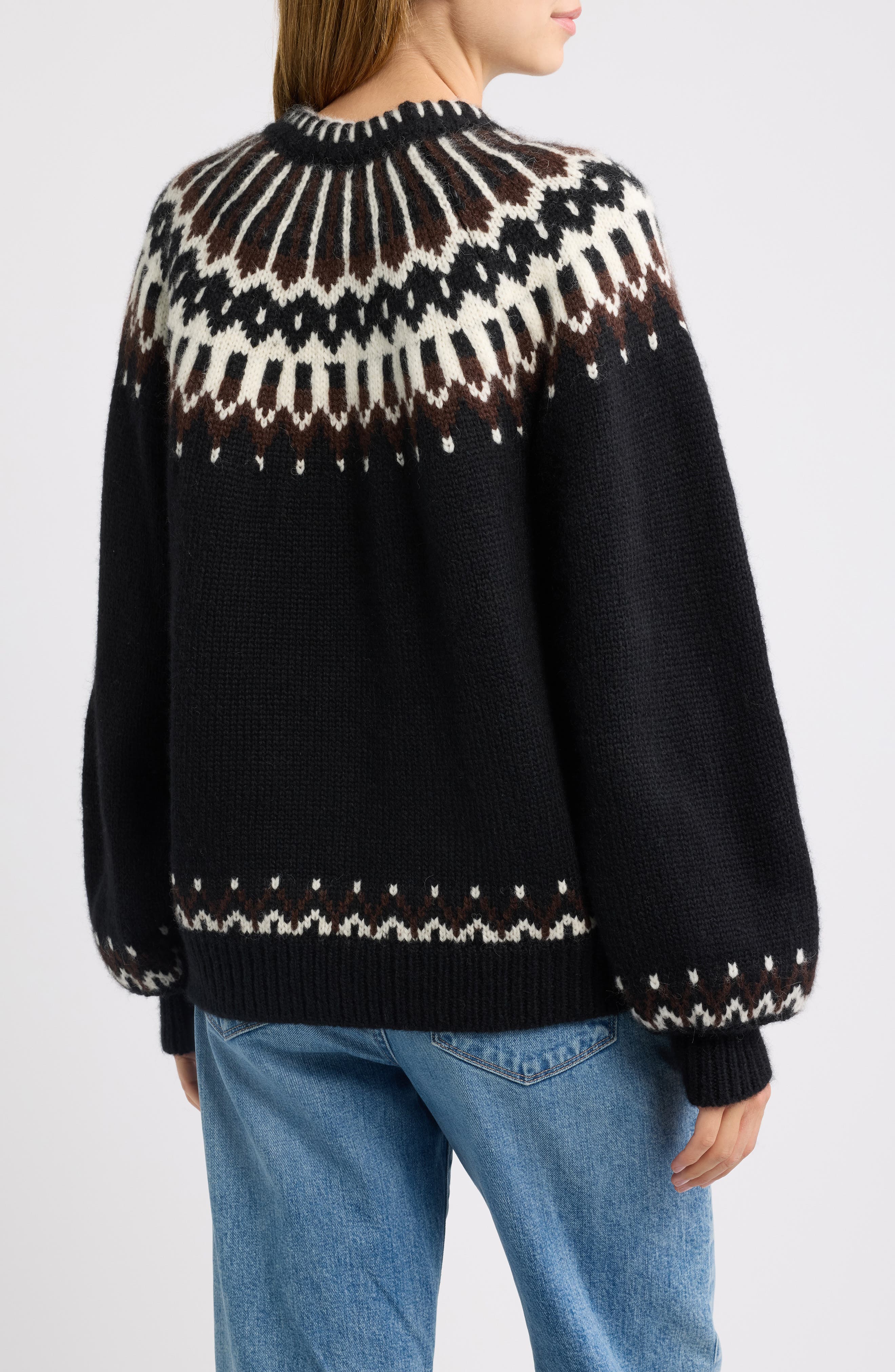 DÔEN Field Fair Isle Crewneck Sweater (Women) | Nordstrom