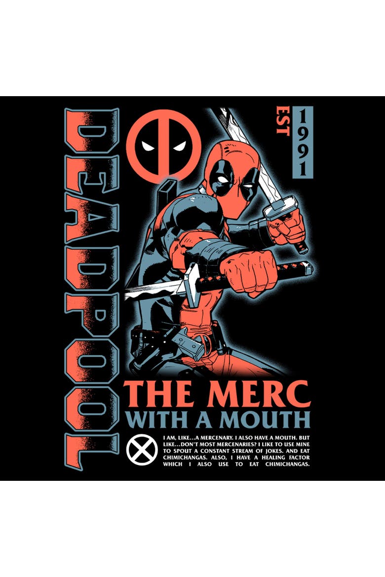 Men's The Merc with a Mouth 1991 Poster Graphic T-Shirt, Alternate, color, Black