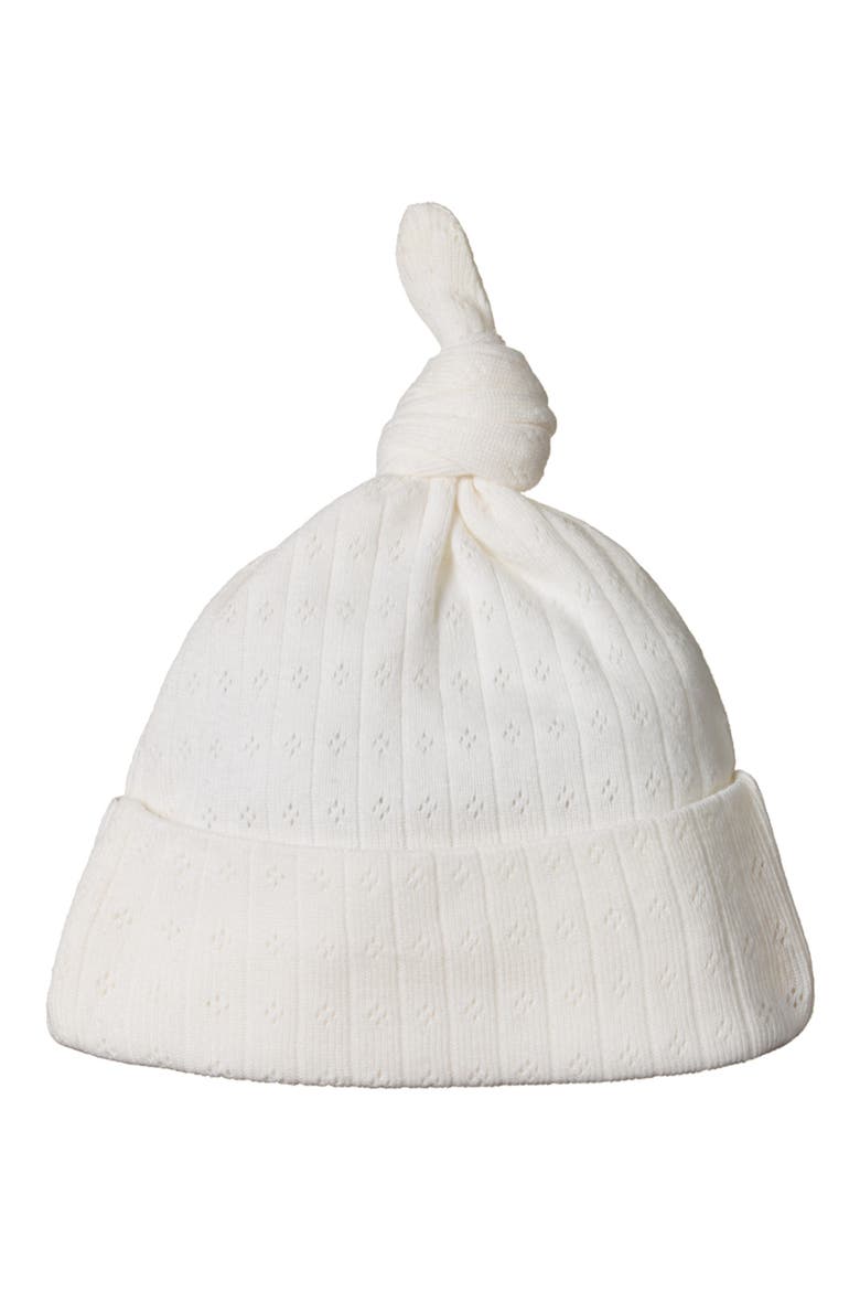Knotted Pointelle Hat, Main, color, NATURAL