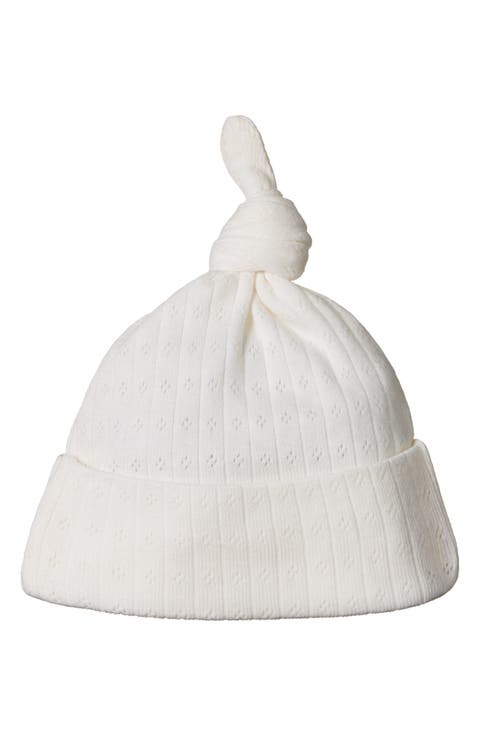 Knotted Pointelle Hat
