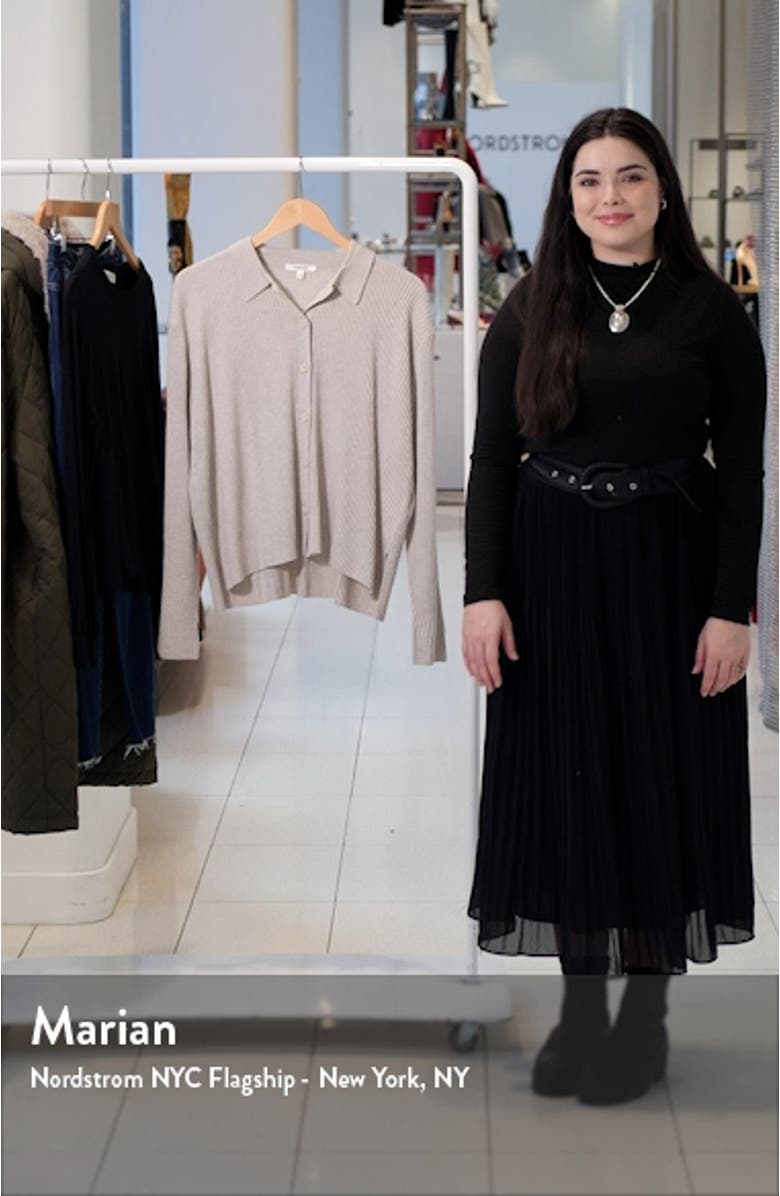 Georgie Rib Button-Up Sweater, sales video thumbnail