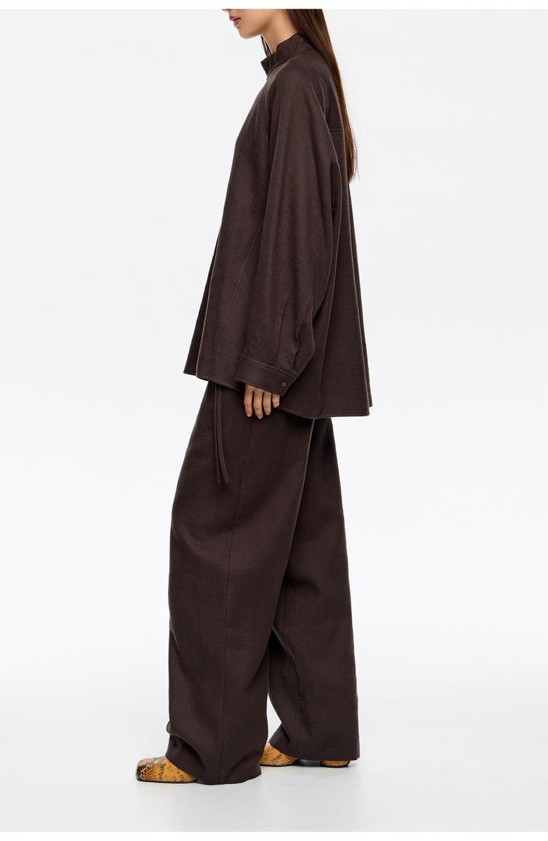 Bimba y Lola Cotton/Wool Jogger Trousers, Alternate, color, Dark Brown