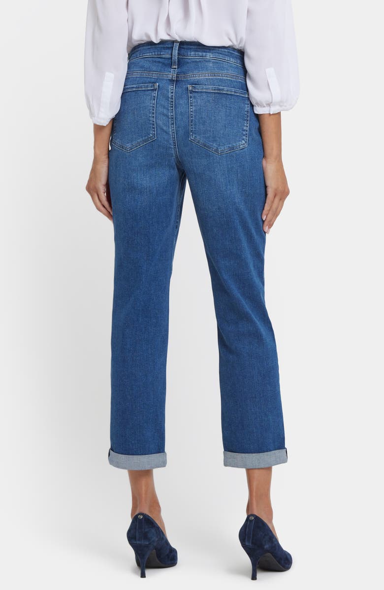 NYDJ Margot Girlfriend Jeans, Alternate, color, Opera Blue