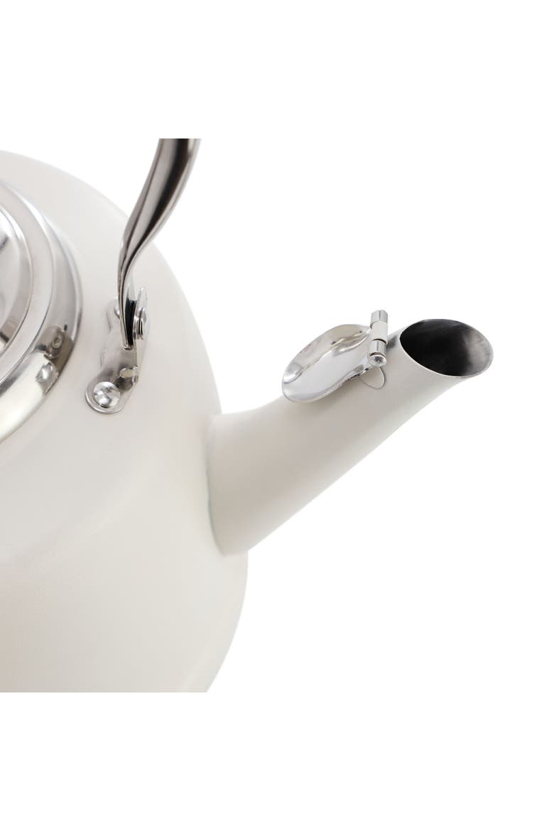 1.9 Quart Stainless Steel Whistling Tea Kettle White, Alternate, color, White